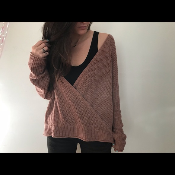 Oversized pink sweater - Picture 4 of 6